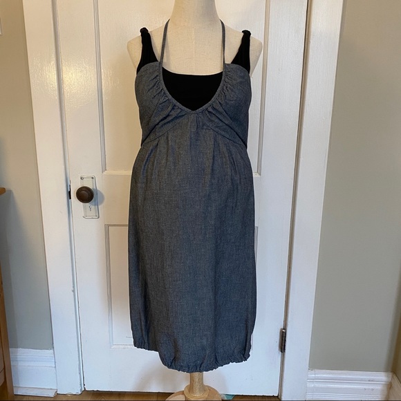 🔥 HOST PICK! 🔥 Denim Maternity Tank Dress Large - Picture 2 of 8